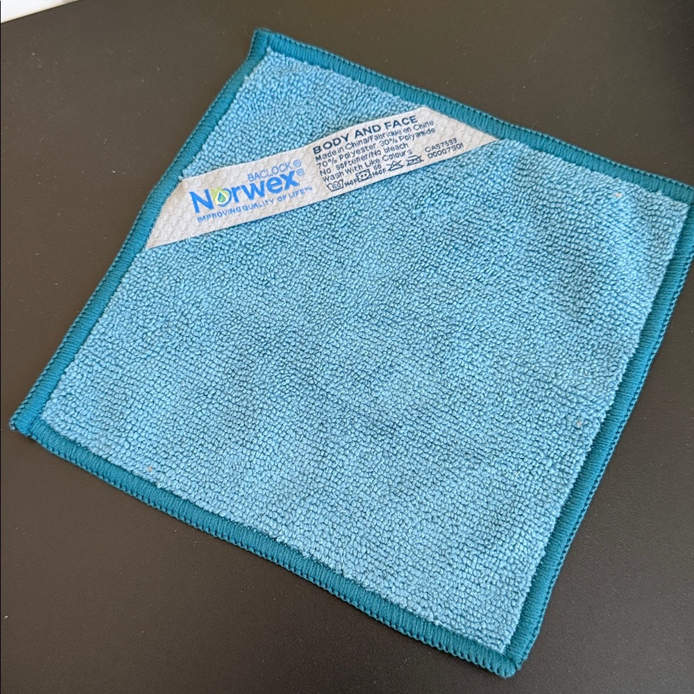 Norwex Blue Body and Face Cloth EUC